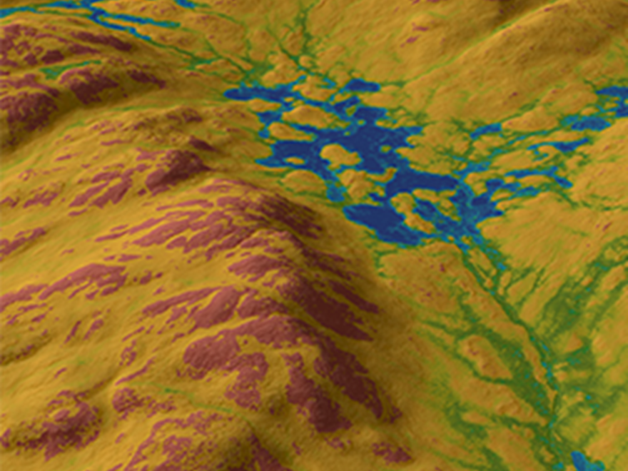 Soil moisture map