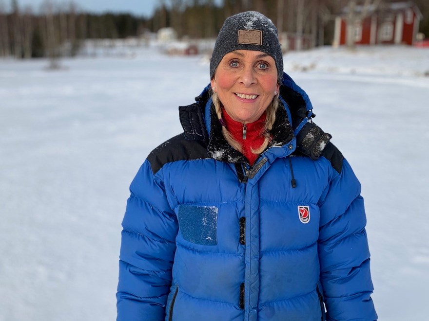 Carina di Luca utomhus, vinter