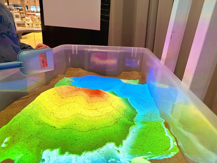 Sand box experiment in Umeå