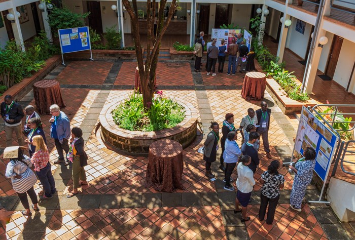 Project members showcased their work and progress through data walls, posters, and pictures in a World Café session.