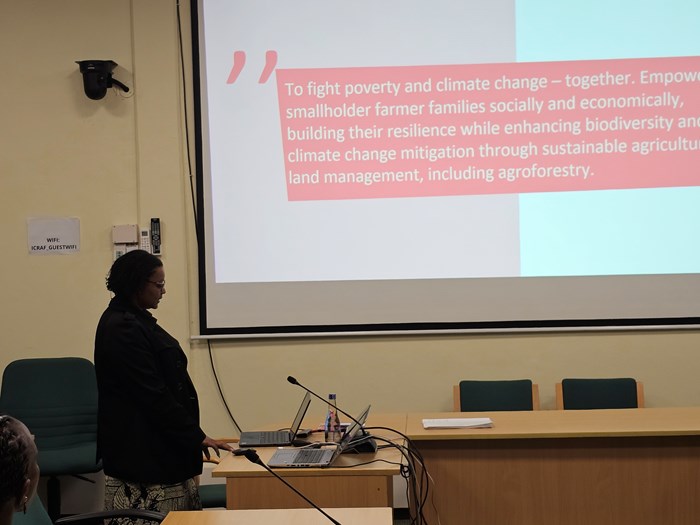The team engaged actively in discussions through group activities, presentations, and the panel.