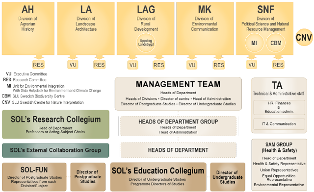 Organisational chart.