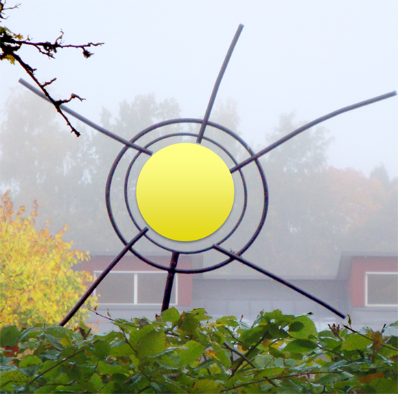 Until 2015 the department was located at Ulls väg 28 and in that garden you could find this statue. It was made by a landscape arhitect student in a project course. The Swedish word for ”sun” is sol. The statue quickly became a symbol for the department.