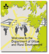 The cover of the department's welcome pamflet. Illustration.