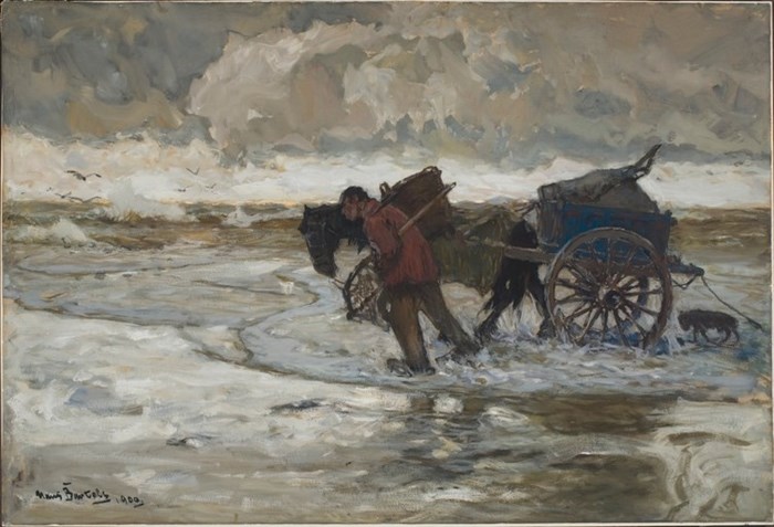 At the Dunes, konstnären är Hans von Bartels och målningen gjordes 1900. Bilden finns hos Nationalmuseum i Stockholm. Foto.