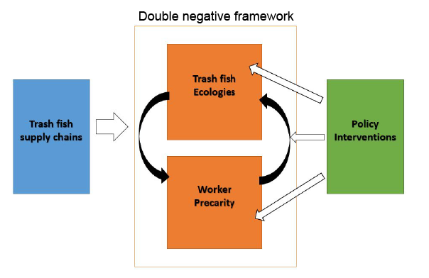 Visualisation of the double negative framework.