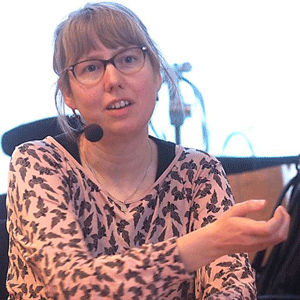 Lisa Petersson vid disputationen