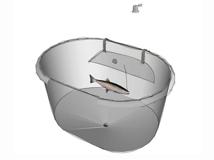 Skiss över DA-tank. Illustration.