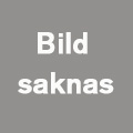Grå skylt med vit text "bild saknas". Bild.