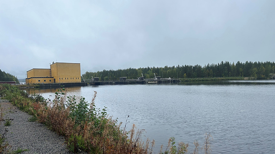 Power plant in Ljungan. Photo.