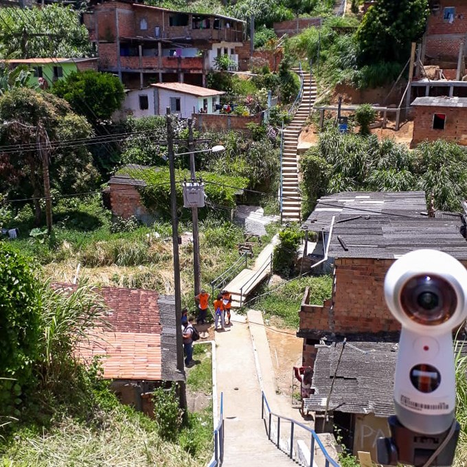 Part of a city in Brazil. Photo.