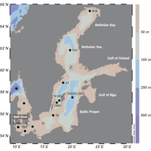 Map of the Baltic Sea.