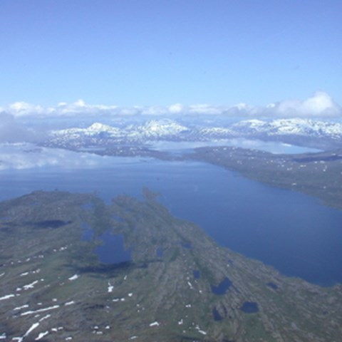 Sjöar i fjällen, foto.