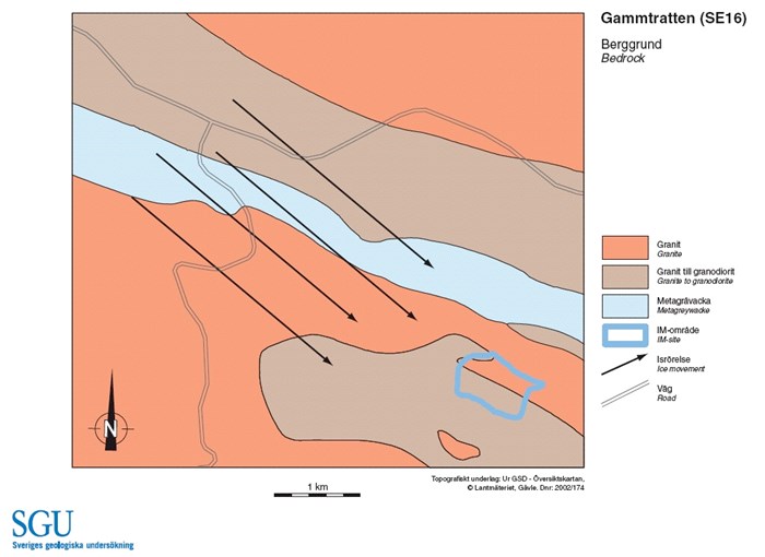 Bedrock map. Illustration. 