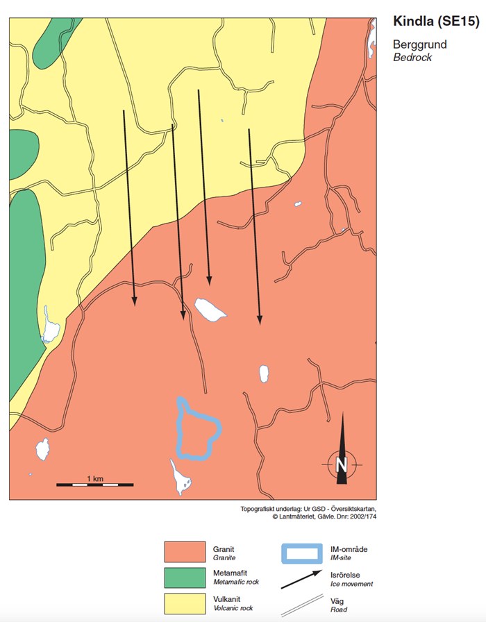 Bedrock map. Illustration.