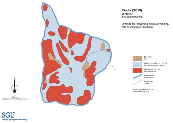 Soil map. Illustration.