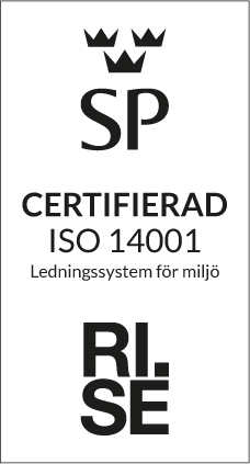 ISO 14001 certificate. Logo