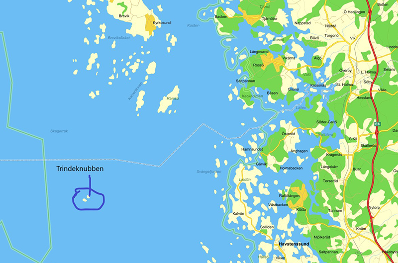 Fyndplats gultoppad volangnuding. Trindeknubben