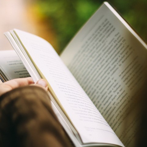 Close up of a open book, photo