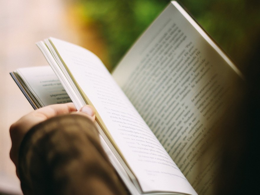 Close up of a open book, photo