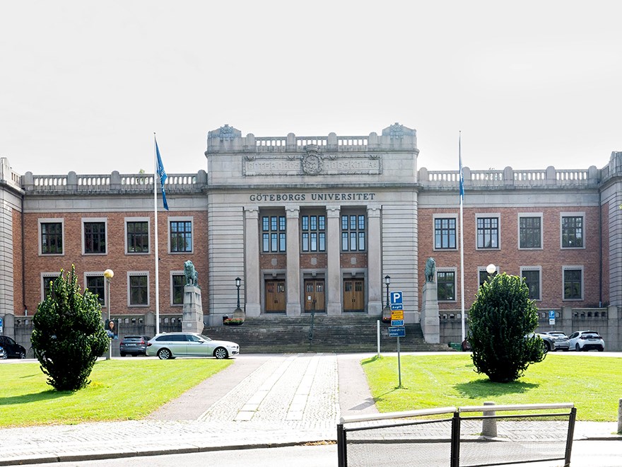 Bild på Göteborgs universitetsbyggnad