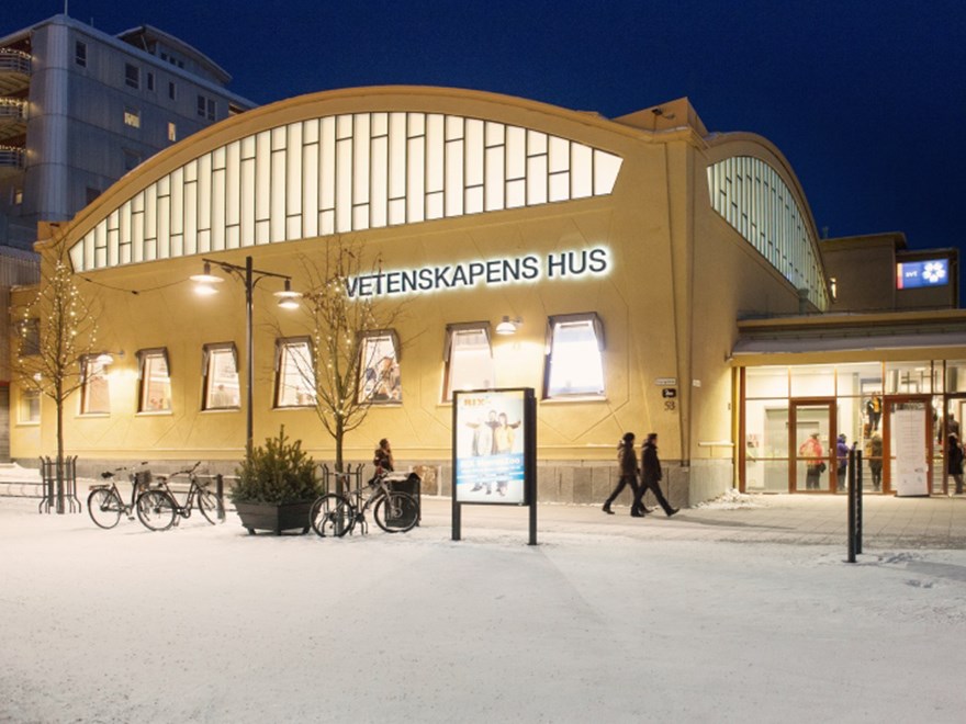 Foto av vetenskapens hus i Luleå