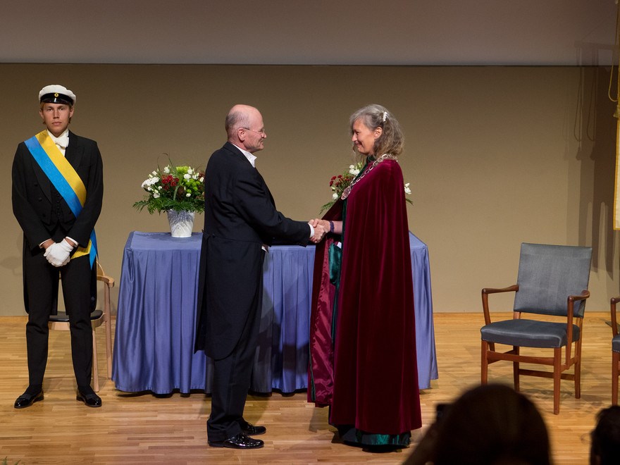 Inauguration of SLU's new Vice-Chancellor Maria Knutson Wedel at SLU in Uppsala. 