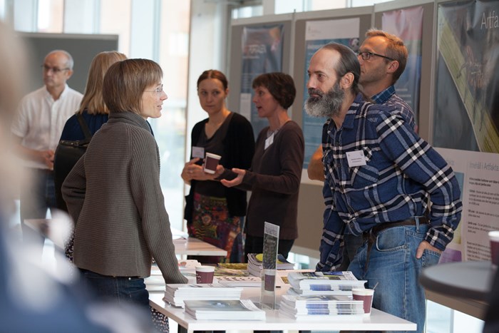 Posterutställning under klimatdagen 2017. Foto Jenny Svennås-Gillner, SLU