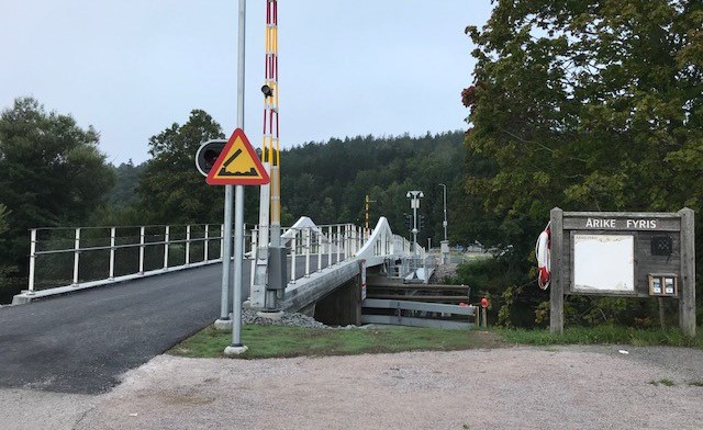 Den renoverade Vindbron ger även anställda och studenter på Ultuna en ny cykelväg till jobbet/plugget. Foto: Mia Gröndahl