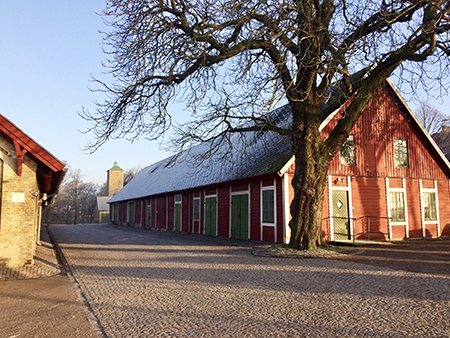 Foto på "snickarboden" vintern 2018.