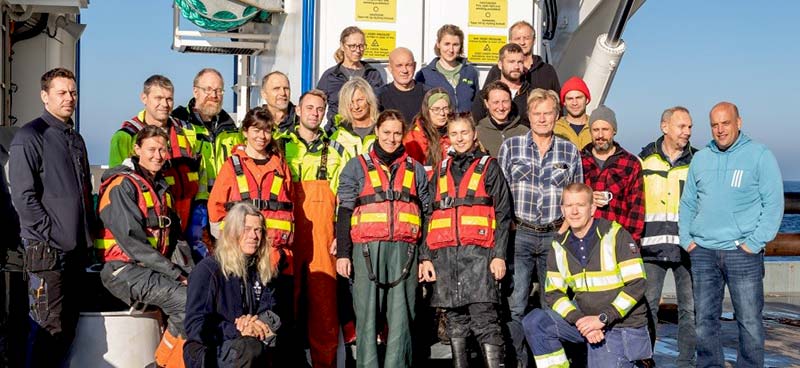 Picture from research week on SLU's research vessel R/V Svea.