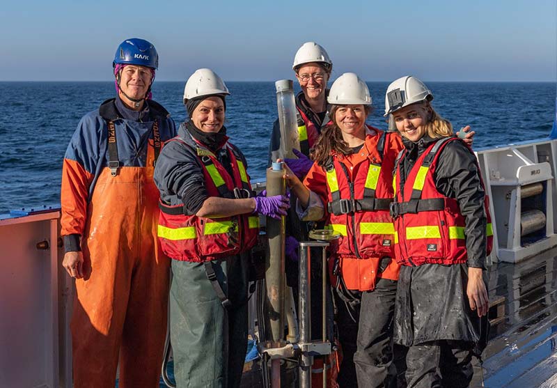 Picture from research week on SLU's research vessel R/V Svea.