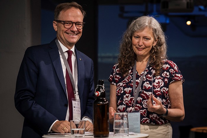 Rolf Brennerfelt och Maria Knutson Wedel. Foto. 