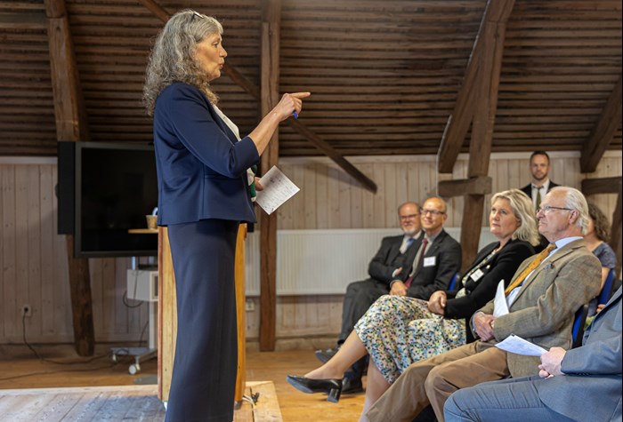 SLU:s rektor Maria Kuntson Wedel avslutande ord. 
