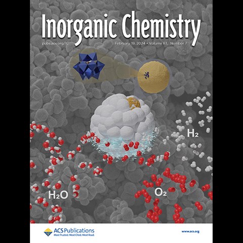 Omslag som illustrerar artikeln i Inorganic Chemistry