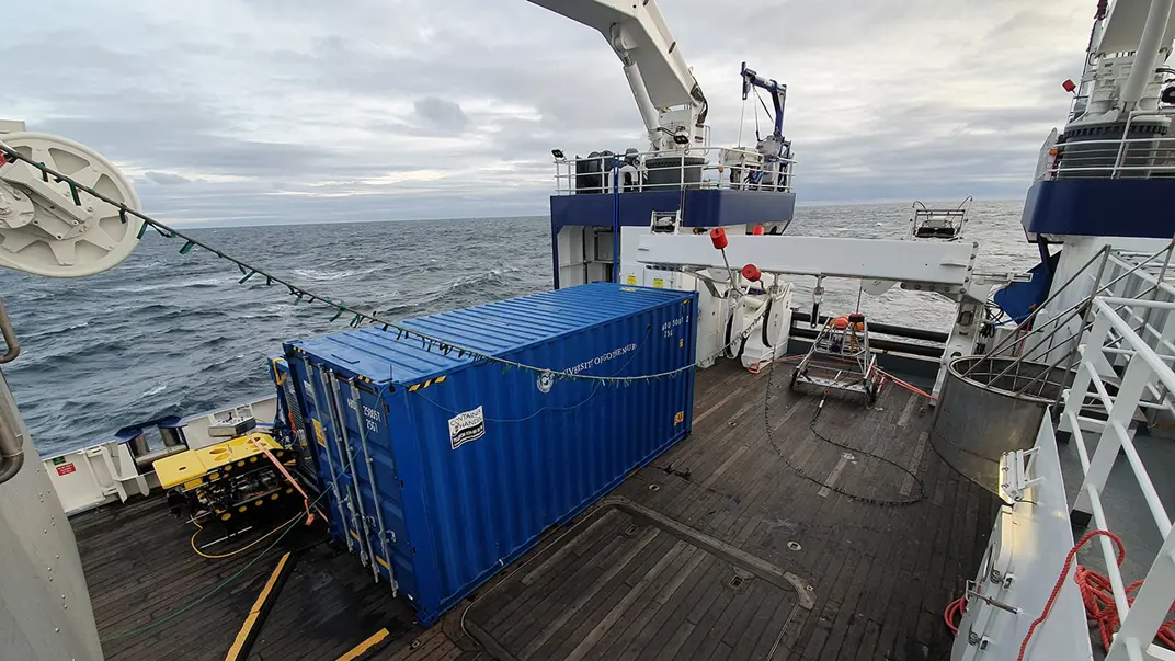 Ship’s deck from above