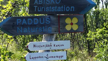 Skyltar i Abisko