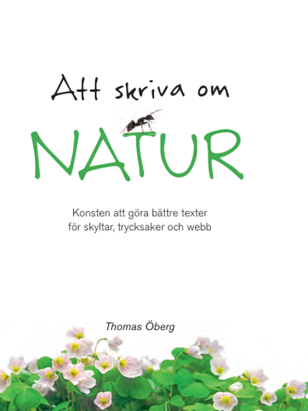 Framsida på boken Att skriva om natur