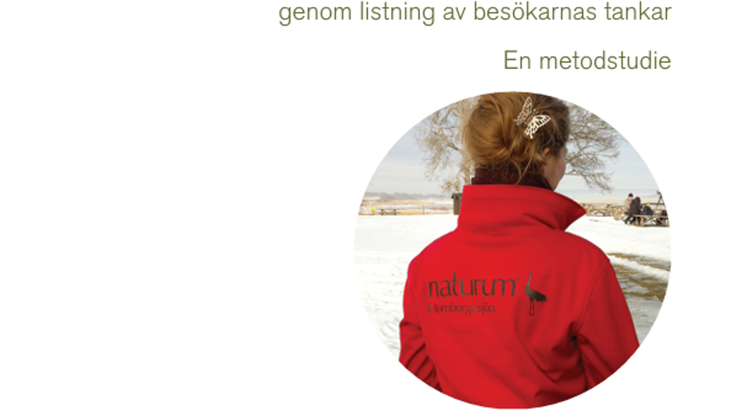 Framsida på rapporten Besökarnas tankar