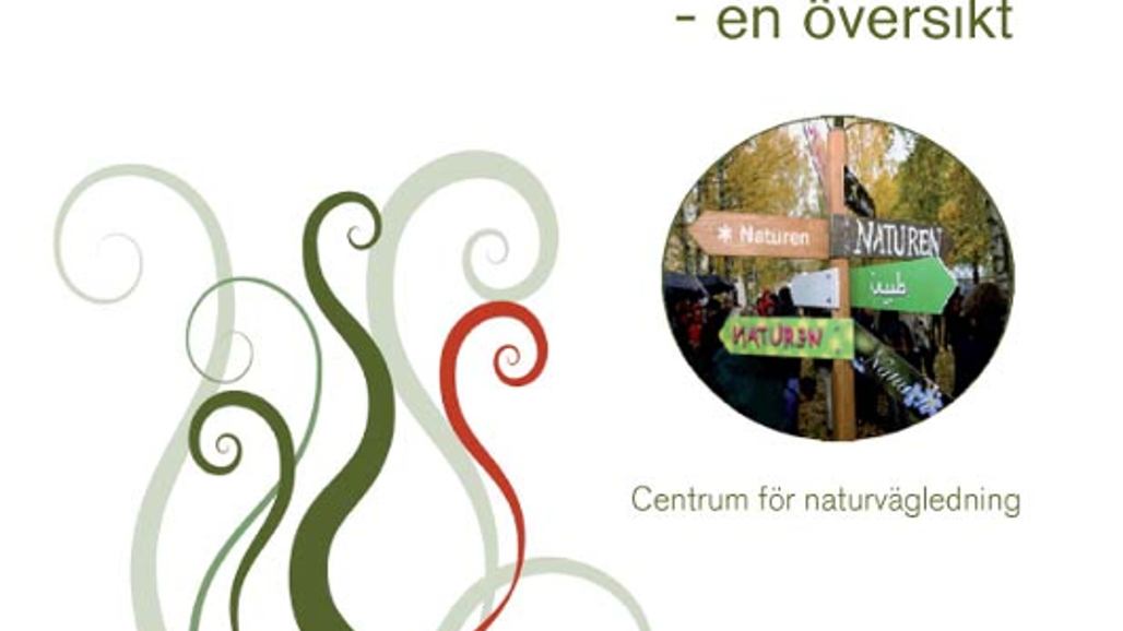 Framsida på rapporten Naturvägledning i Sverige