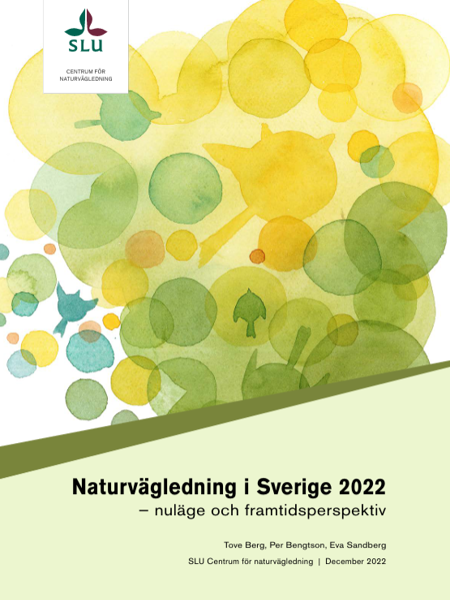 Framsida på rapporten Naturvägledning i Sverige 2022
