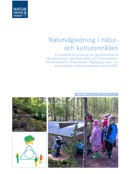 Framsida på handboken Naturvägledning i natur- och kulturområden