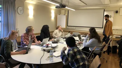 Doktorander på ett seminarium