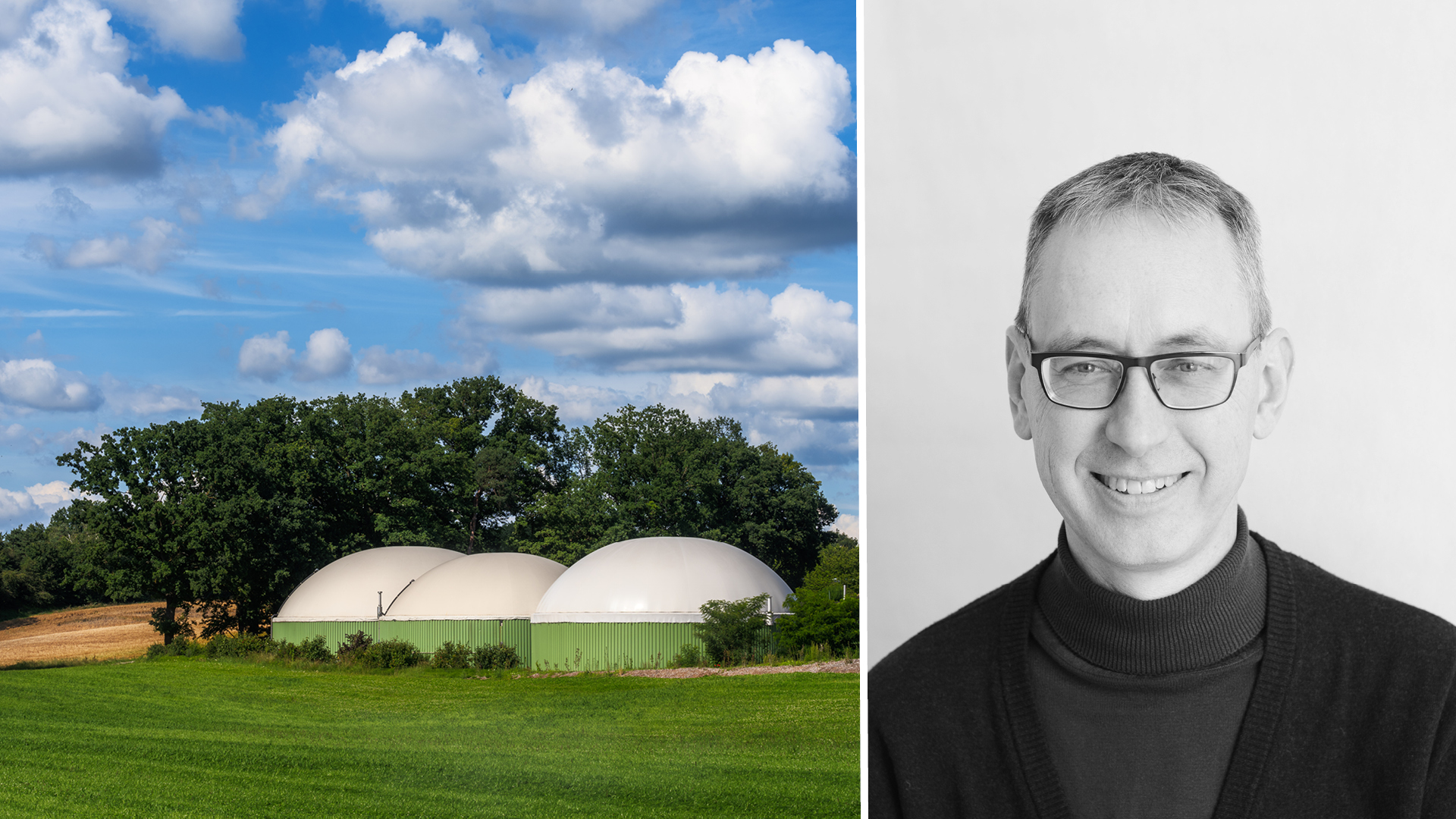 Ett landskap med byggnader