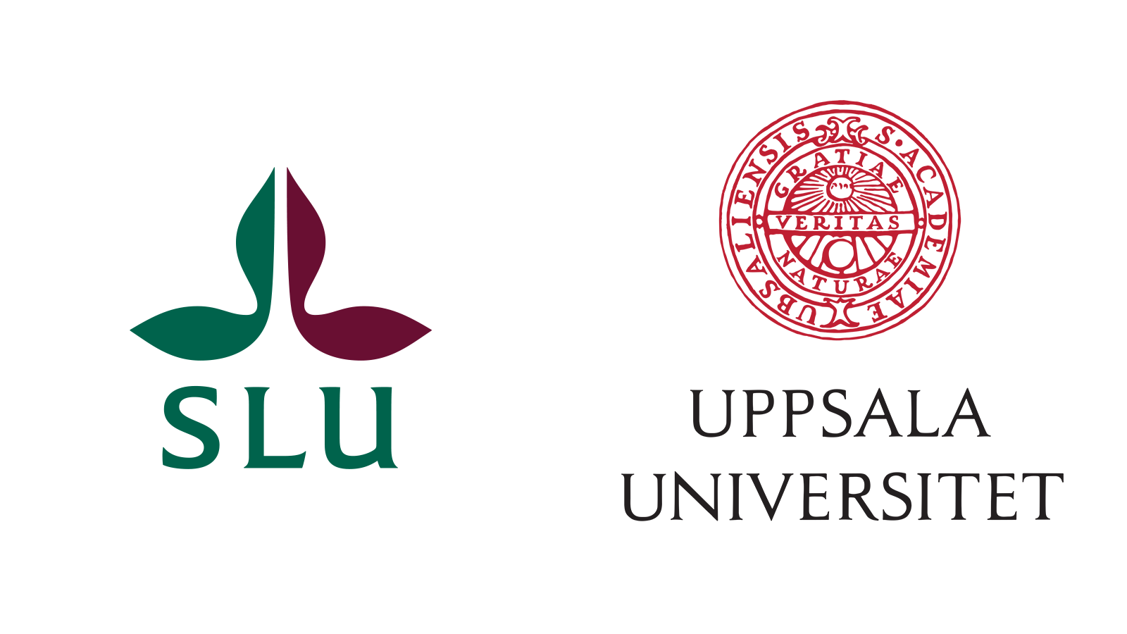Logos for SLU and Uppsala university