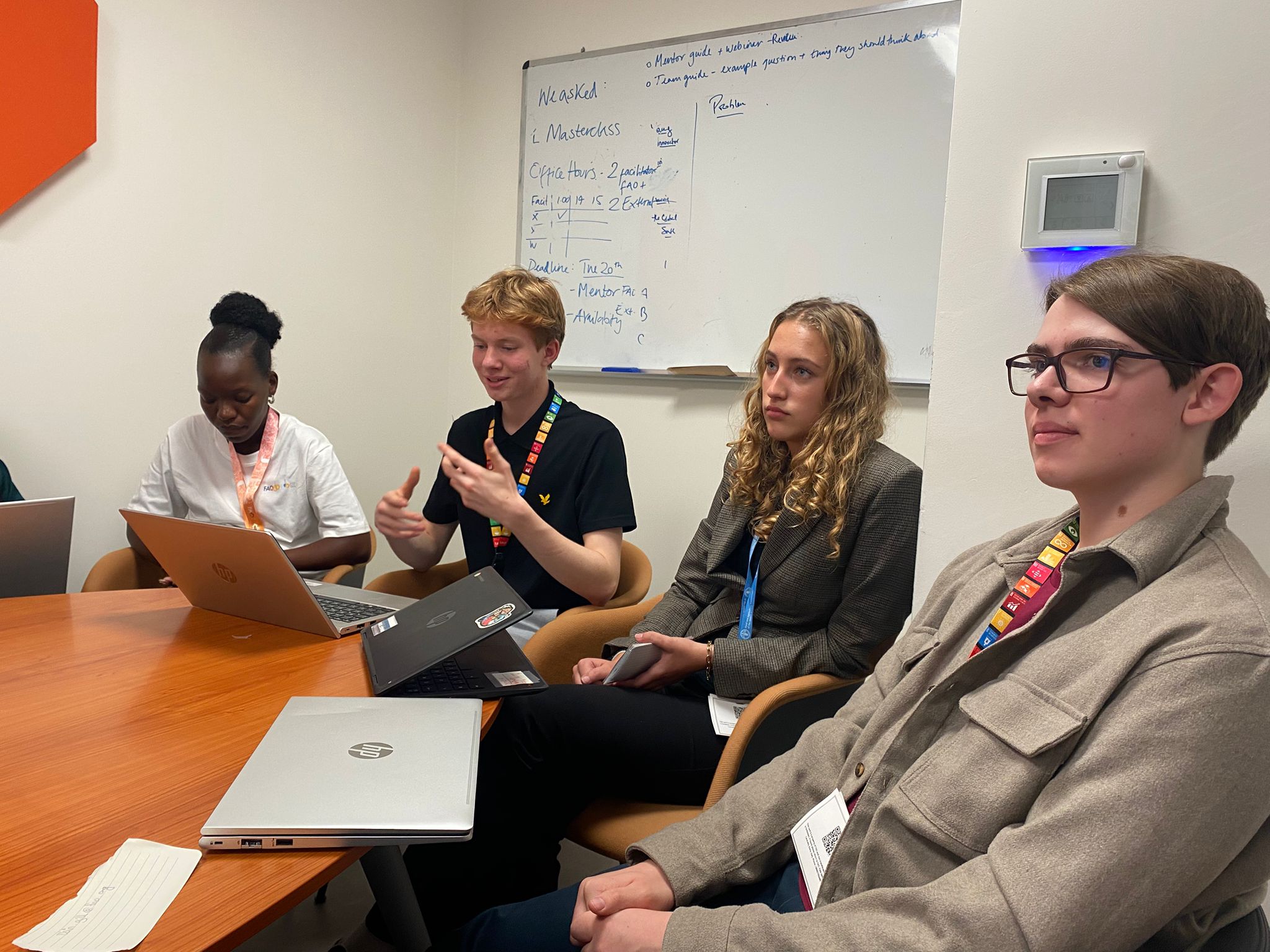 People around a table