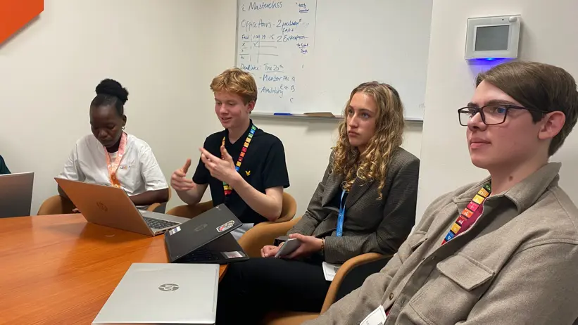 People around a table