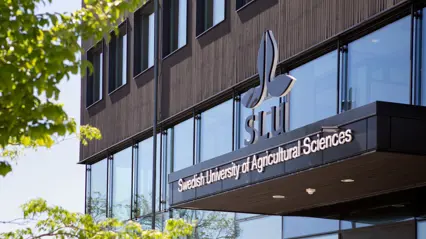SLU's entrance in Uppsala