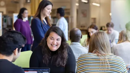 Studenter på Campus Umeå