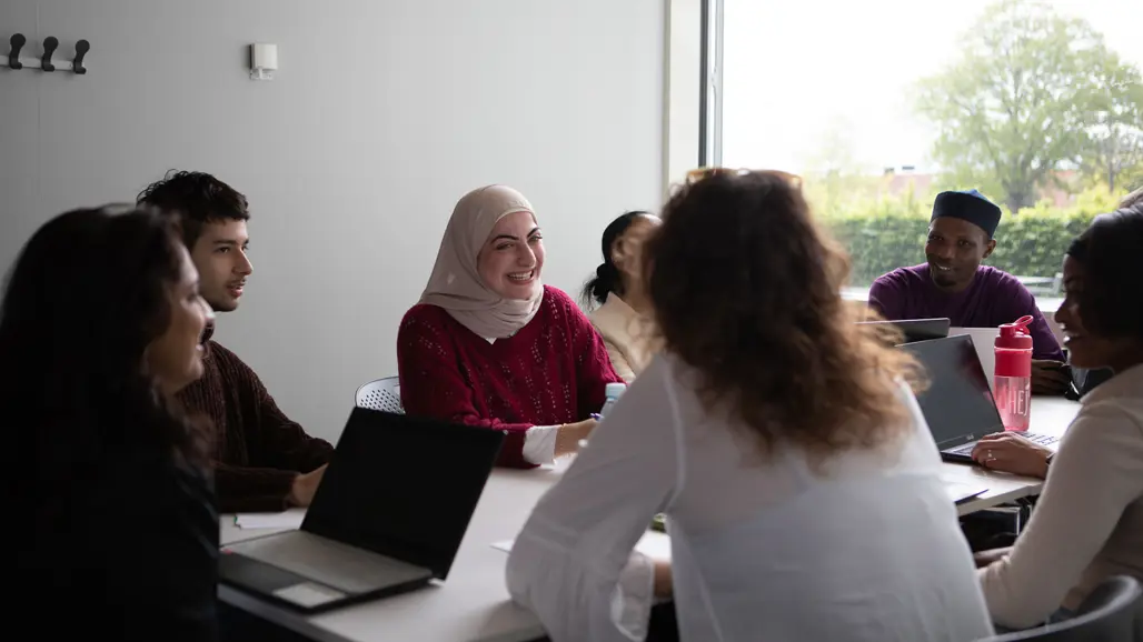 Studenter på Campus Ultuna